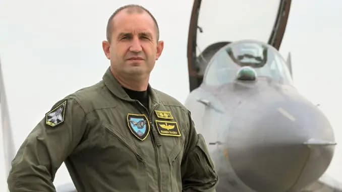 Rumen Radev as fighter pilot