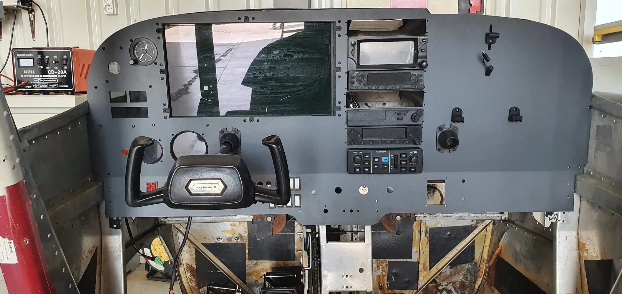 A PCB for the six pack panel for the C-172 simulator