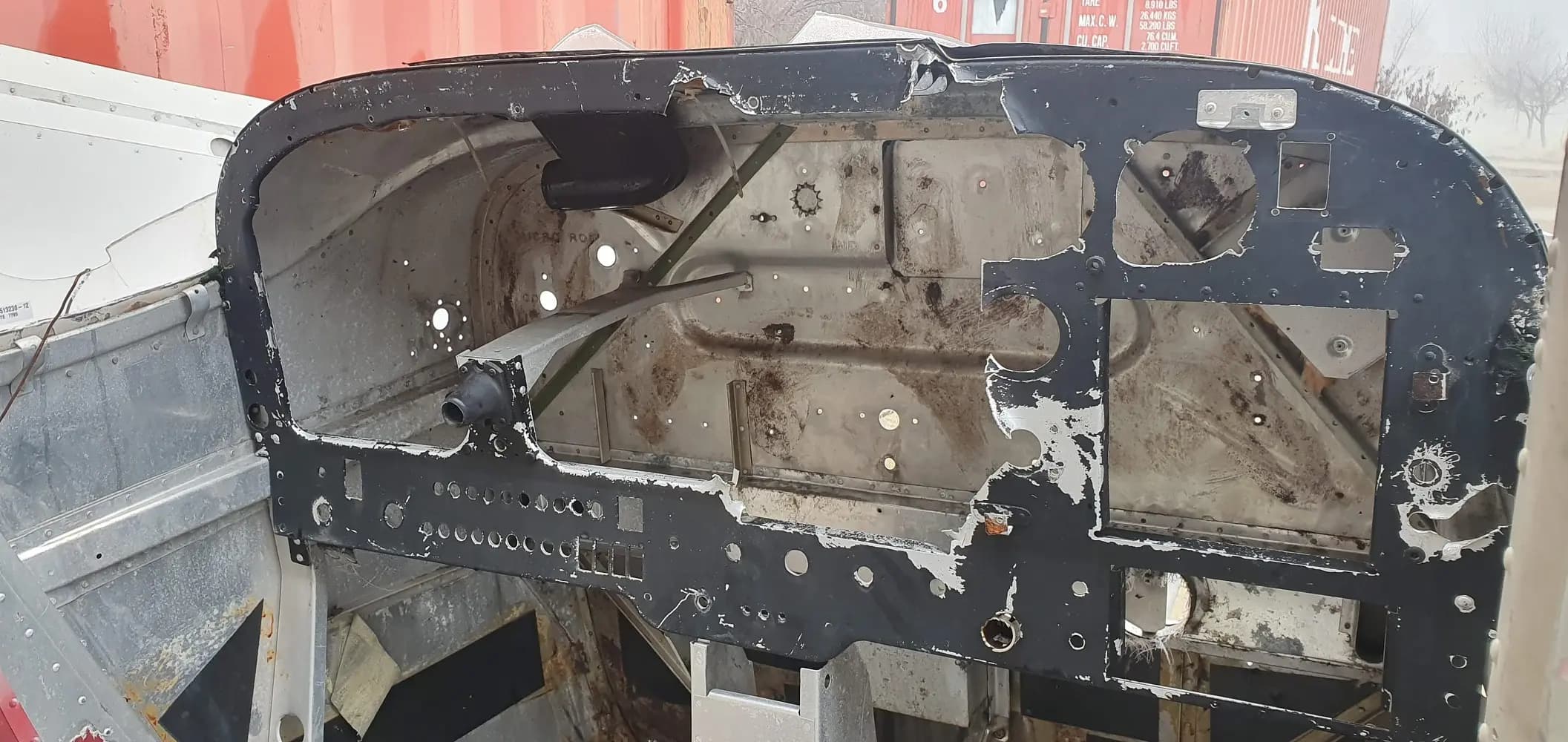 A C-172 scrapped airplane main panel