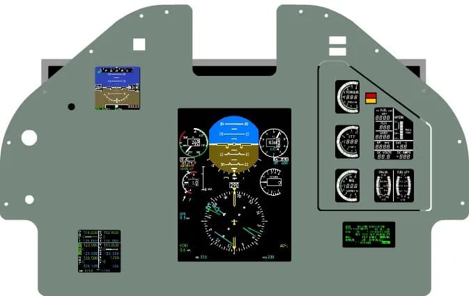 Monitor an overlayed maint panel on top of it