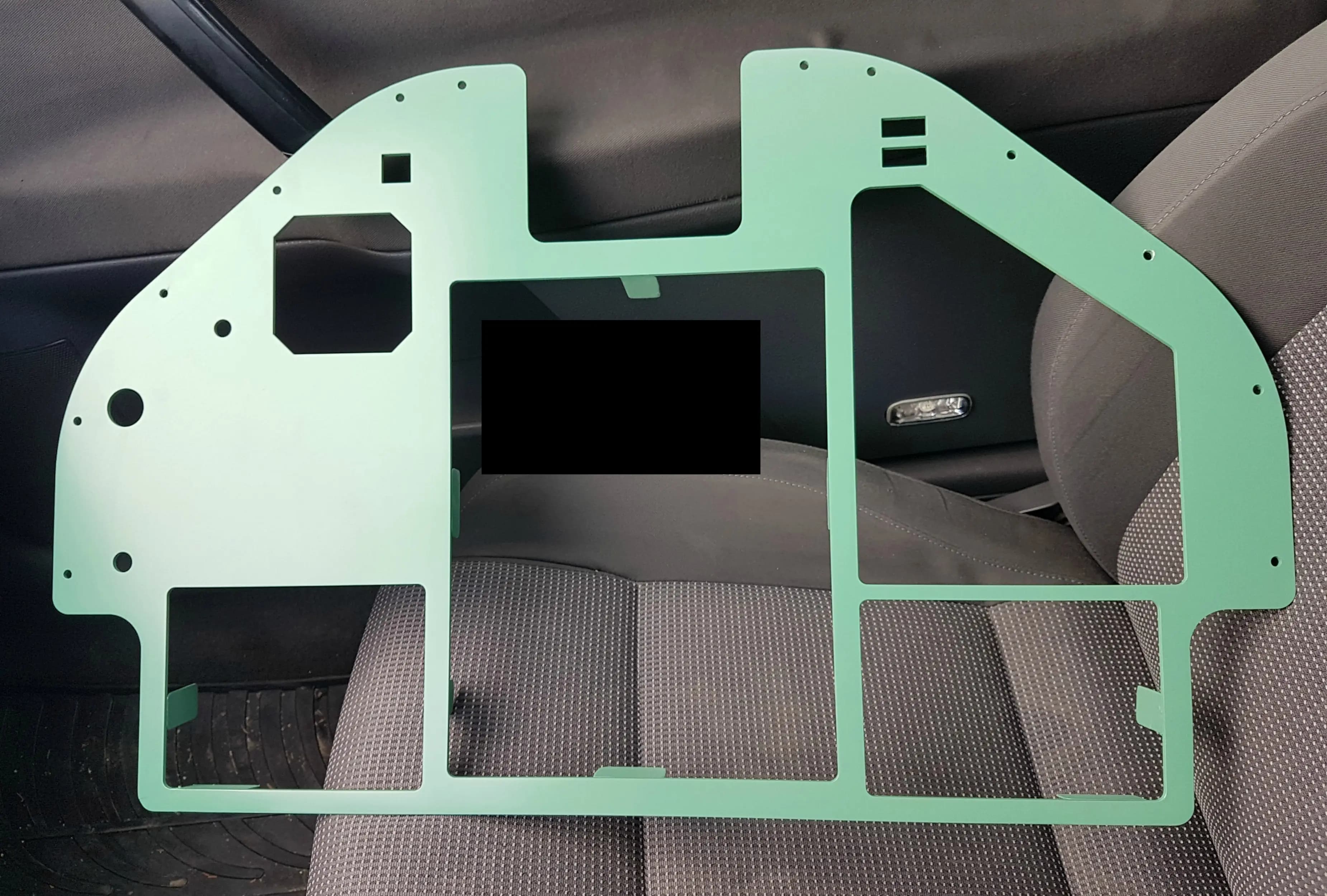 Laser cut and painted main panel of the Pilatus PC-9M Flight Simulator