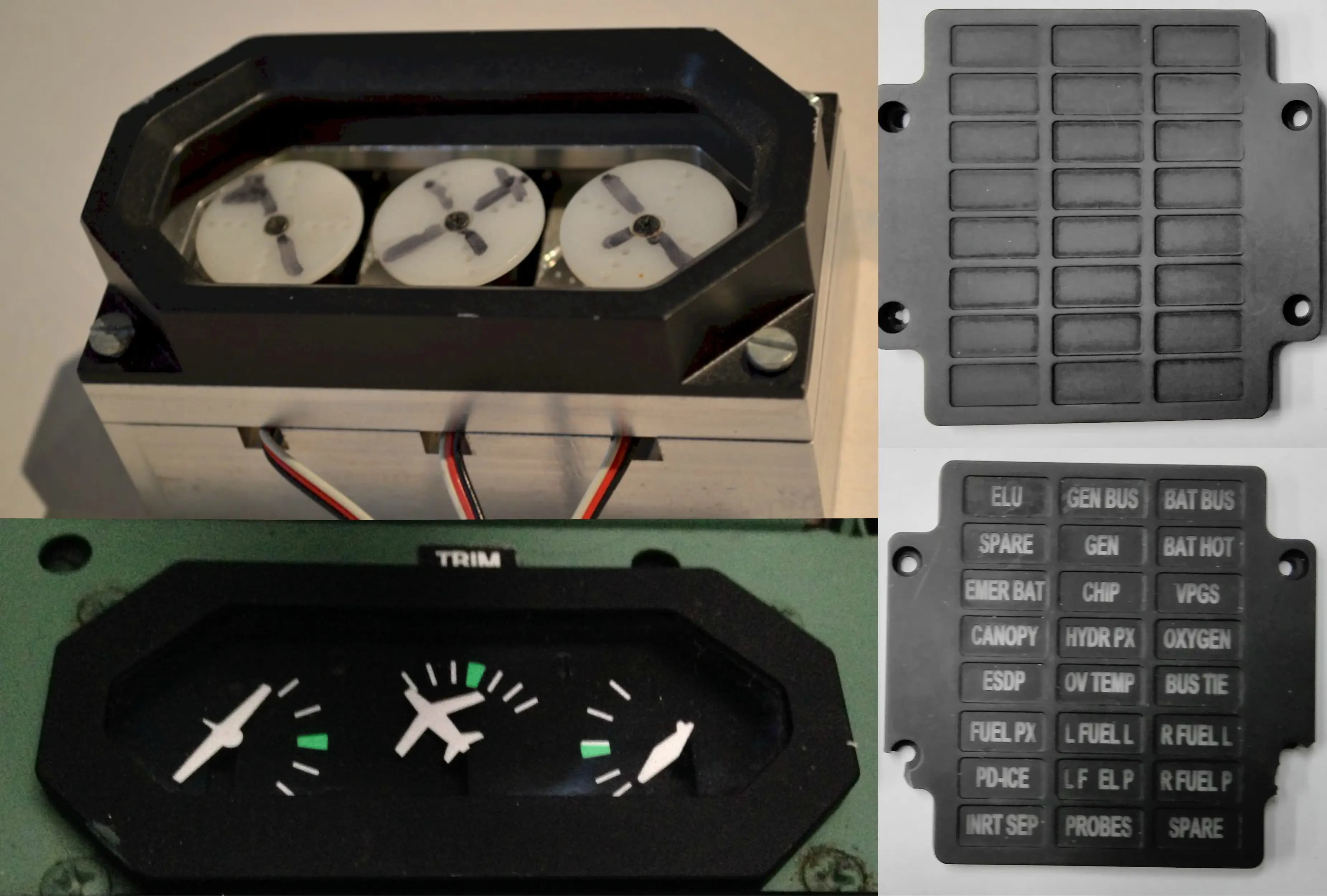 Cnc cut trim and annunciator panels of the Pilatus PC-9M Flight Simulator