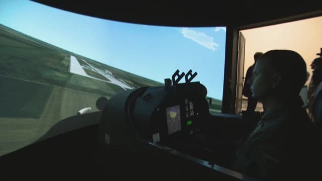 Pilatus PC-9M Flight Simulator completed with a cadet training on it